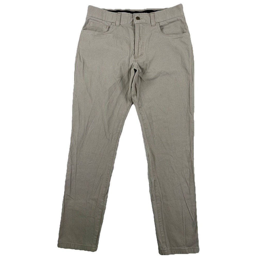 Origin USA Moab Stretch Cotton Pants Men's 34 x 32 Beige Taper Fit